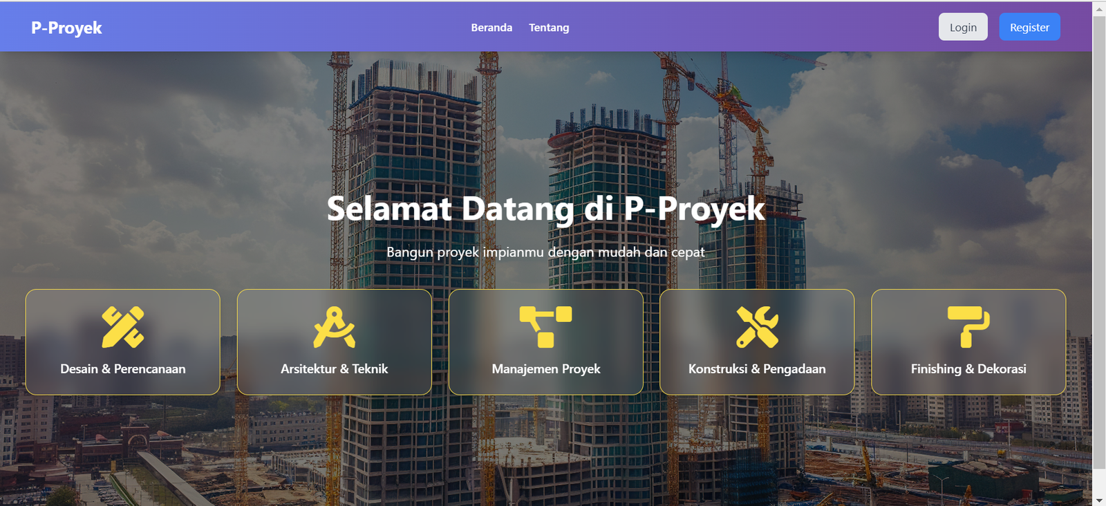 Aplikasi Pelayanan Proyek