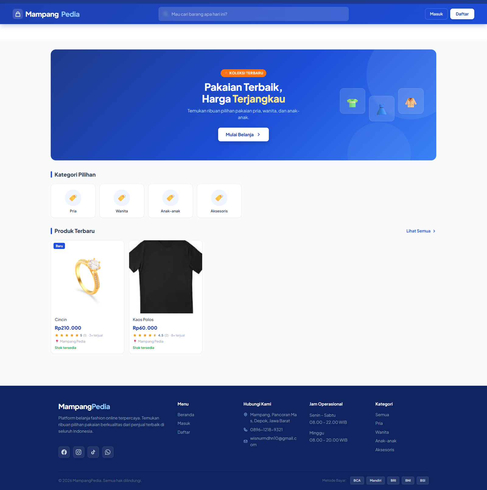 E-Commerce Pakaian