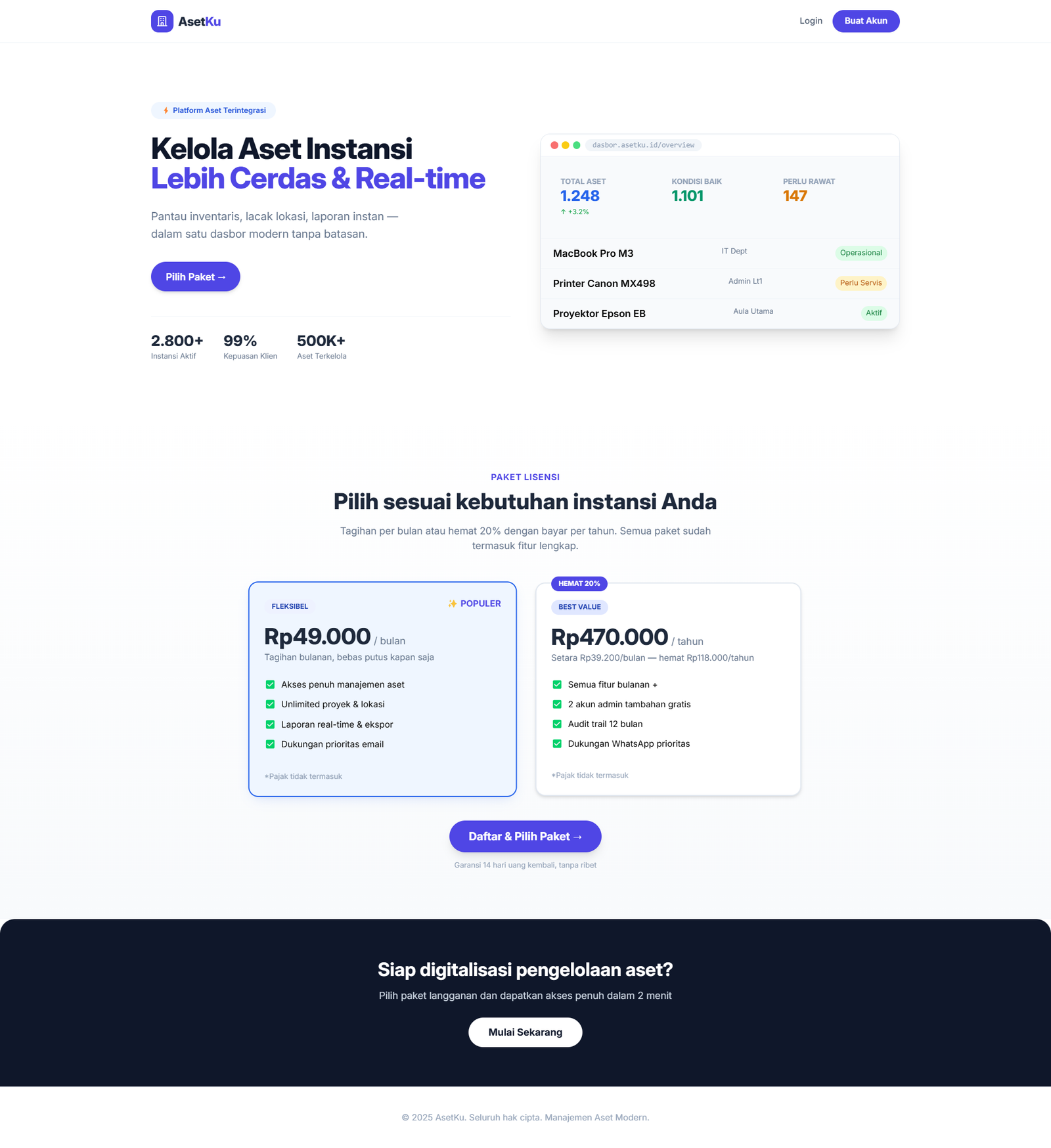 Aplikasi Manajemen Asset