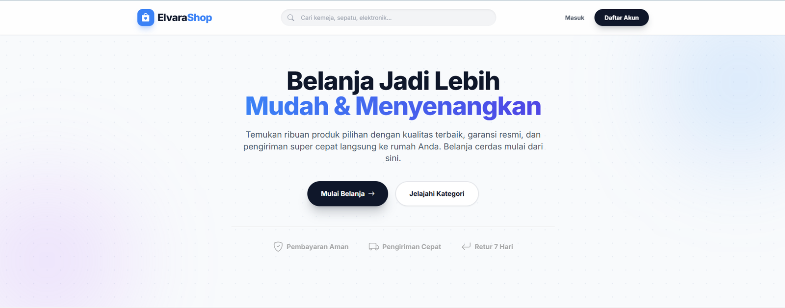 E-Commerce Toko Pakaian