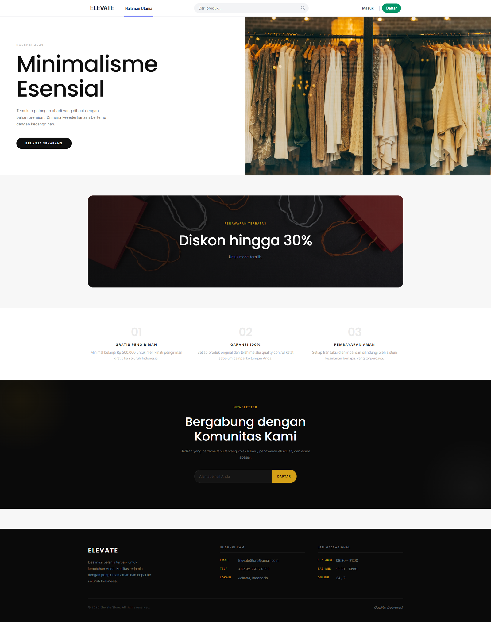 E-Commerce Toko Pakaian
