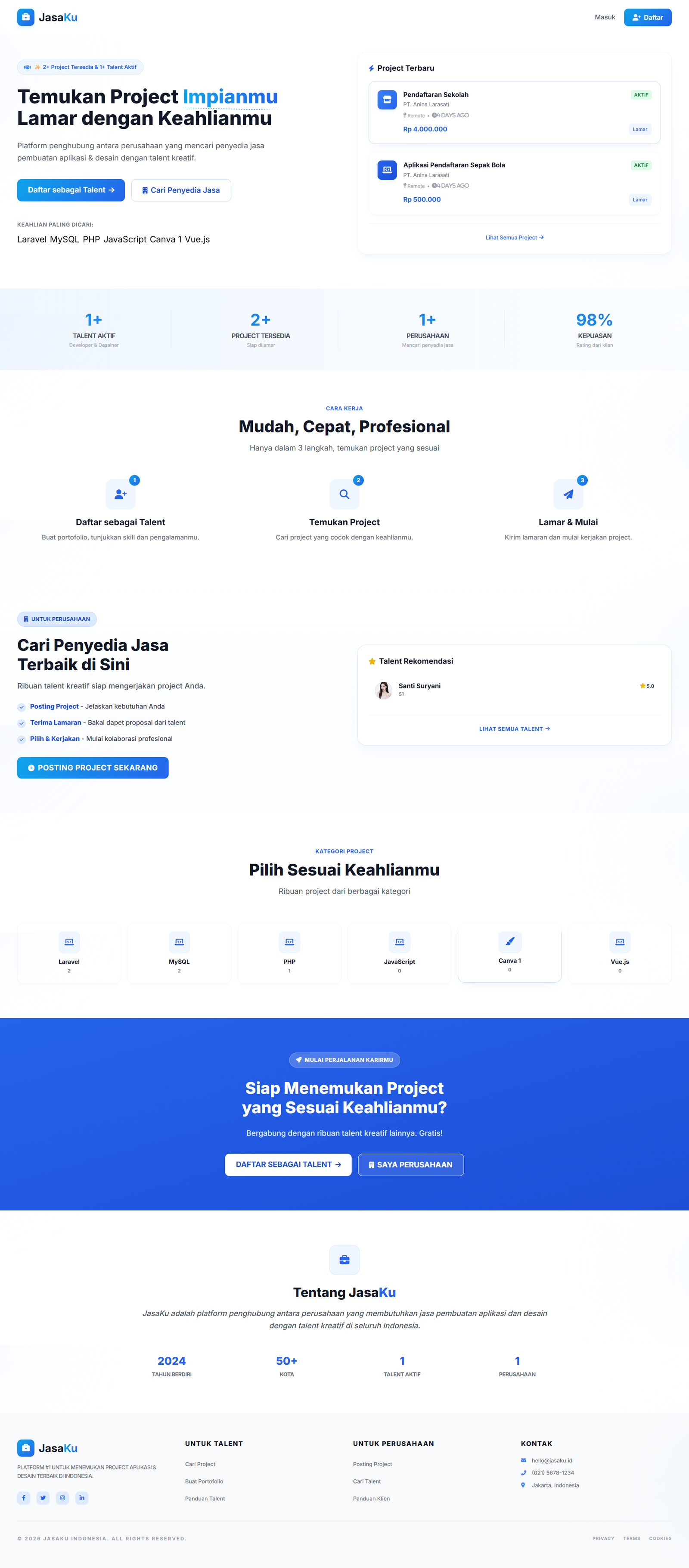 JasaKu - Sistem Website Penyedia Jasa Aplikasi 
