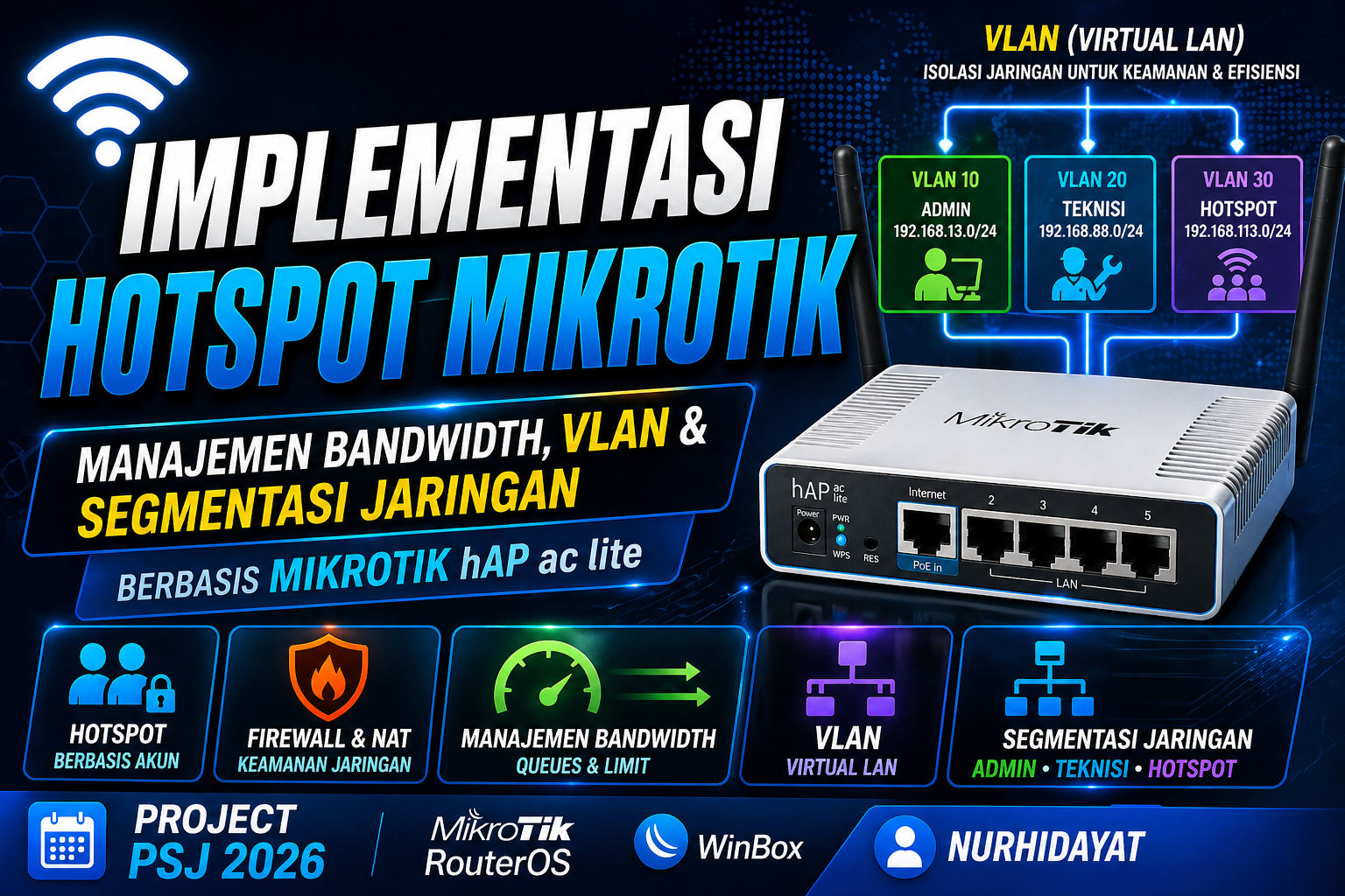 Implementasi Layanan Hotspot MikroTik dan Vlan